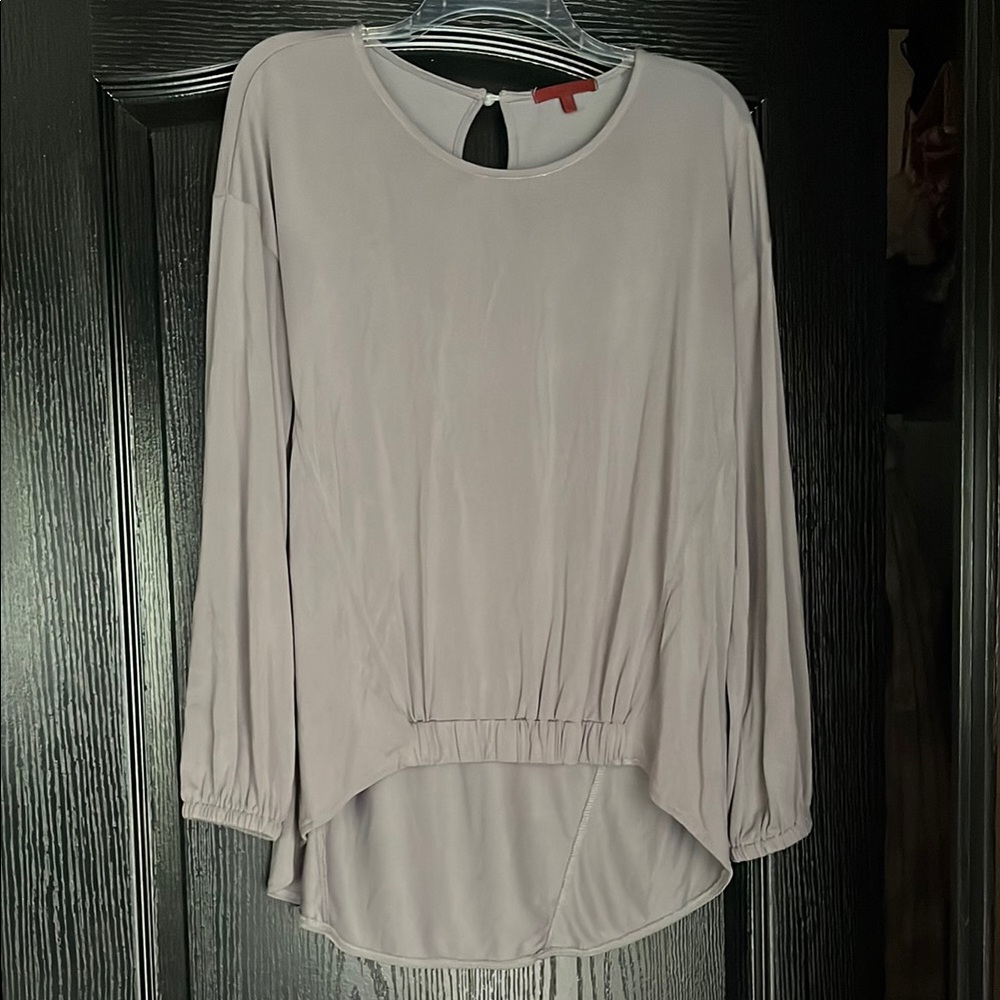 Relic Purple/Taupe Asymmetrical Blouse